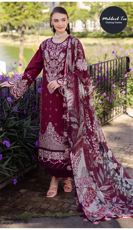 Mehboob Tex 1617 Cotton Dupatta Pakistani Salwar Suits Wholesalers In Delhi